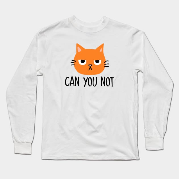 Annoyed Cat - Can You Not Long Sleeve T-Shirt by Coffee Squirrel